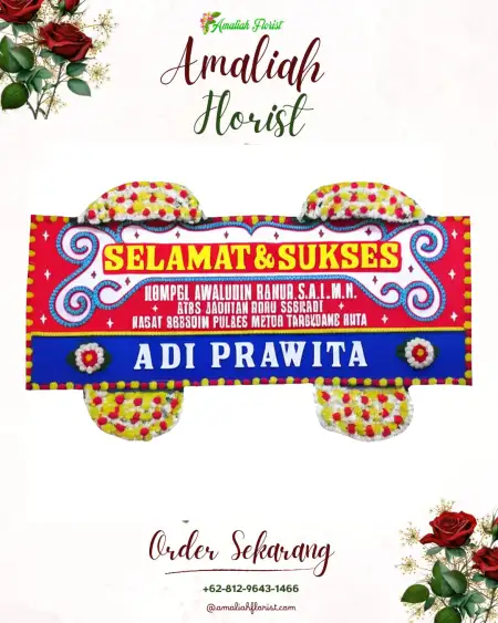 Papan Bunga Ucapan Selamat Larangan